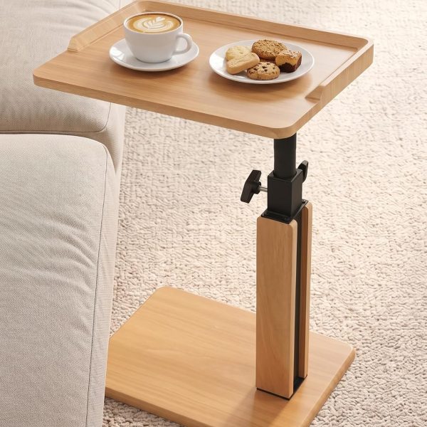 Adjustable Height C Type Folding Sofa Side Table